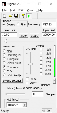 Signal Generator Pro 16Bit PCM 48kHz incl USB Dongle